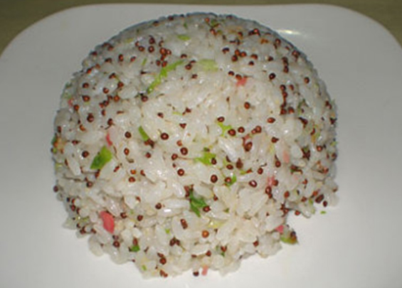 エゴマ入りネギチャーハン