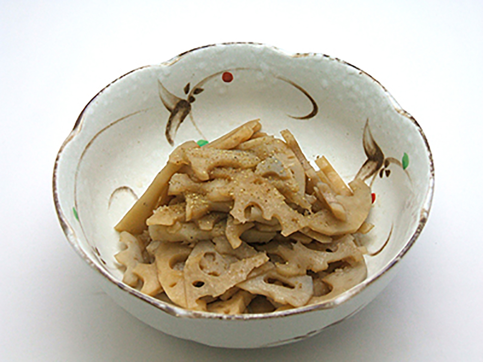 レンコンきんぴらサンショウ風味