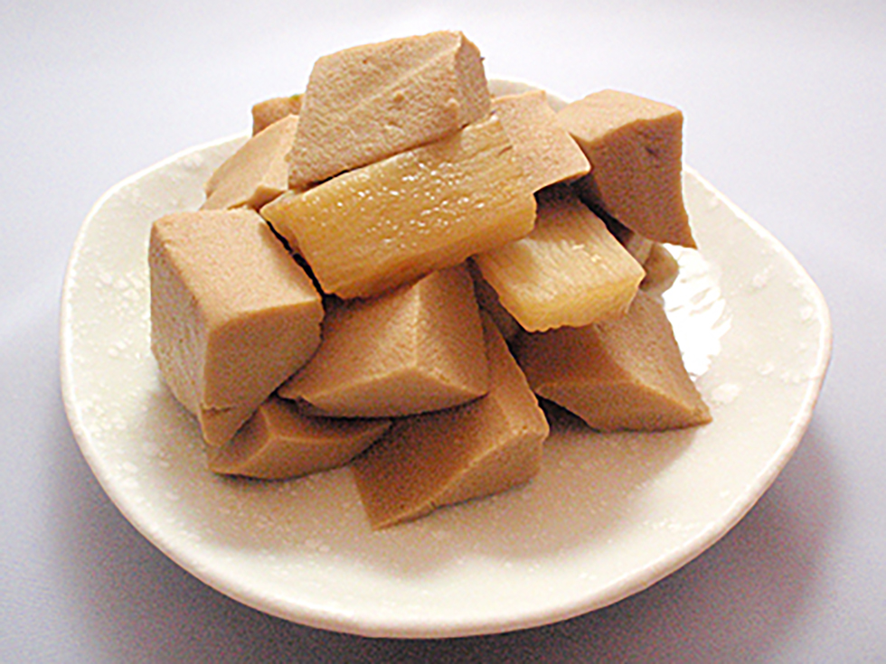 凍り豆腐とナガイモの含め煮