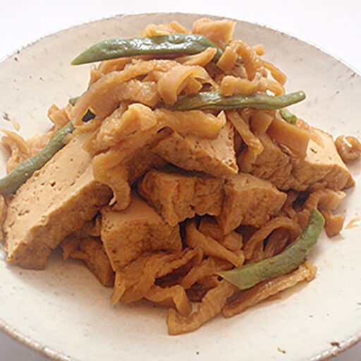 切り干しダイコンと厚あげの醤油煮