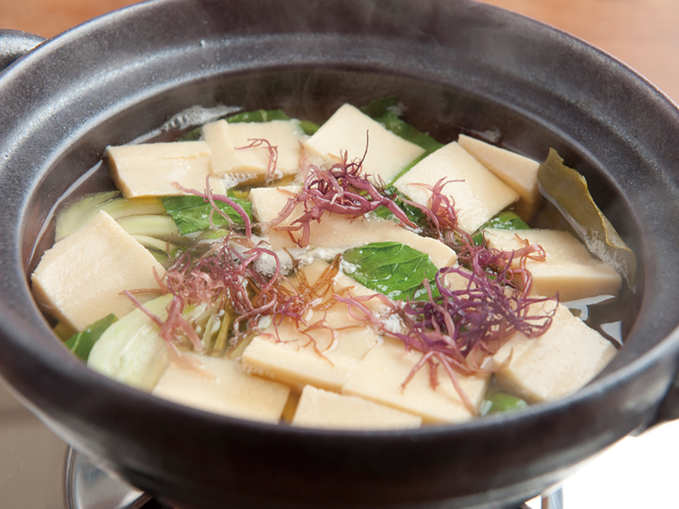 チンゲンサイと高野豆腐の煮びたし