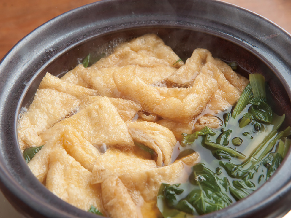 コマツナと油あげの煮びたし