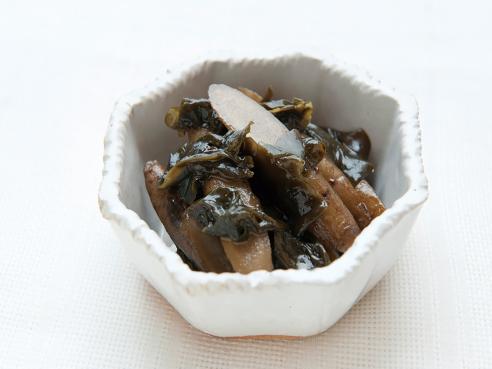 ゴボウとワカメのとろとろ煮