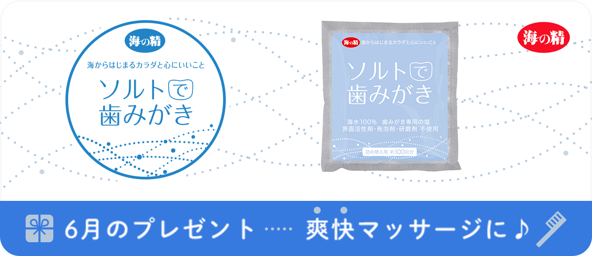 6月のプレゼント　ソルトで歯みがき 詰め替え用